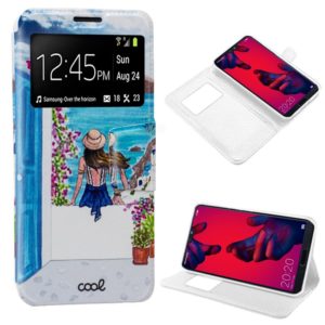Funda COOL Flip Cover para Huawei P20 Pro Dibujos Santorini